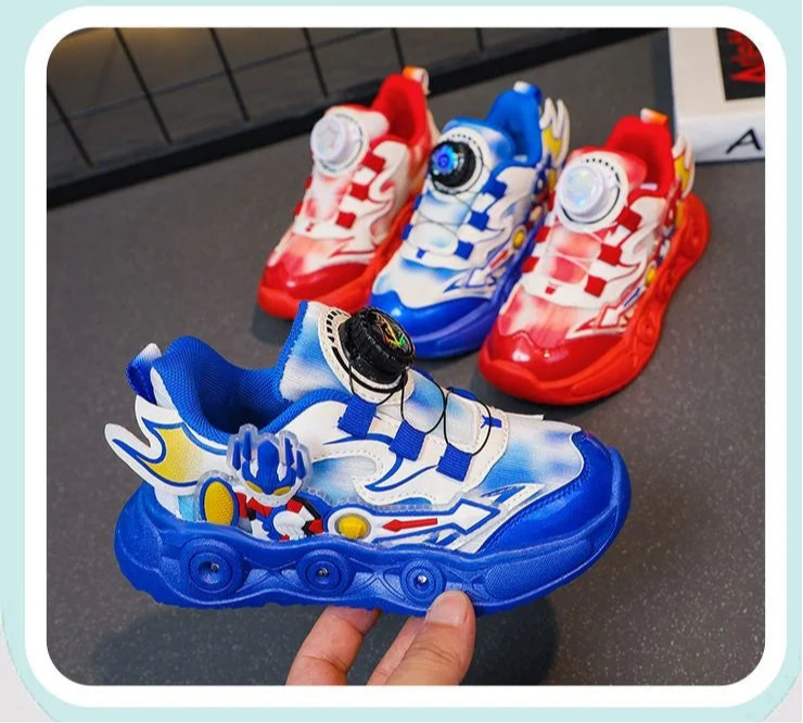 GlowStride Boys' LED Sneakers