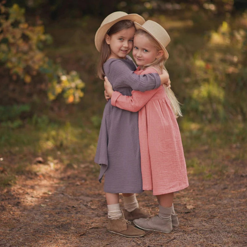 100% Cotton Retro Girl Dress – Autumn edition!