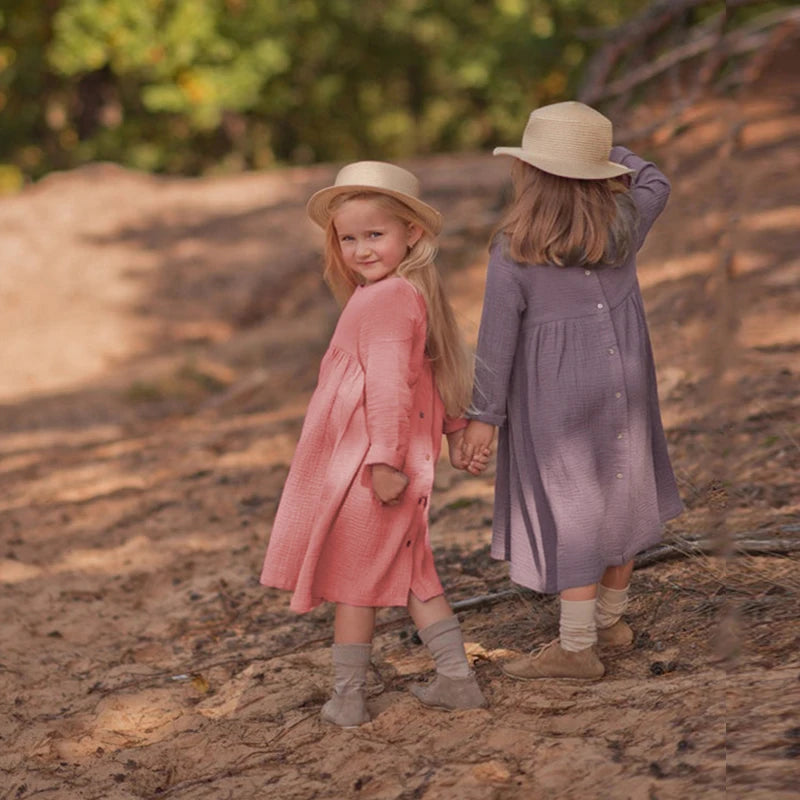 100% Cotton Retro Girl Dress – Autumn edition!