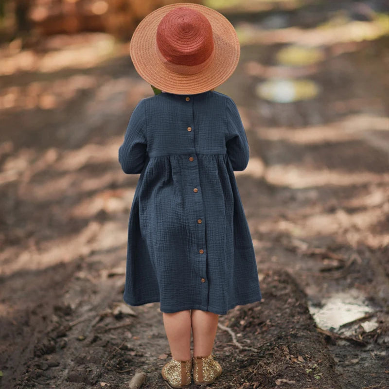 100% Cotton Retro Girl Dress – Autumn edition!