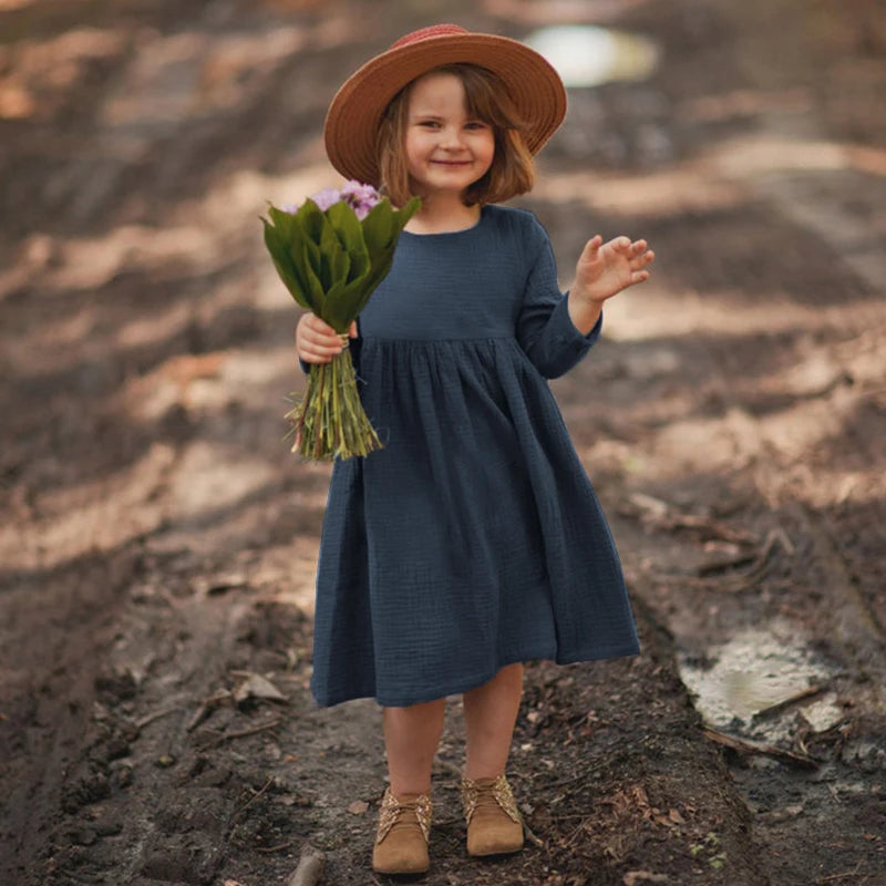 100% Cotton Retro Girl Dress – Autumn edition!
