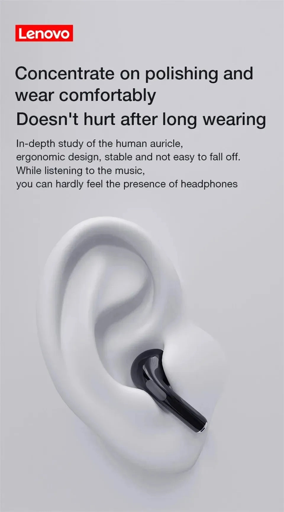 Original Lenovo Air Pro 6 TWS Wireless Bluetooth Earphones Pods Android Apple IPhone