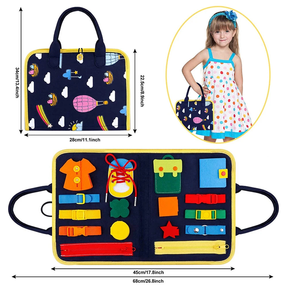 Kids preschool Busy Board Montessori Toys
