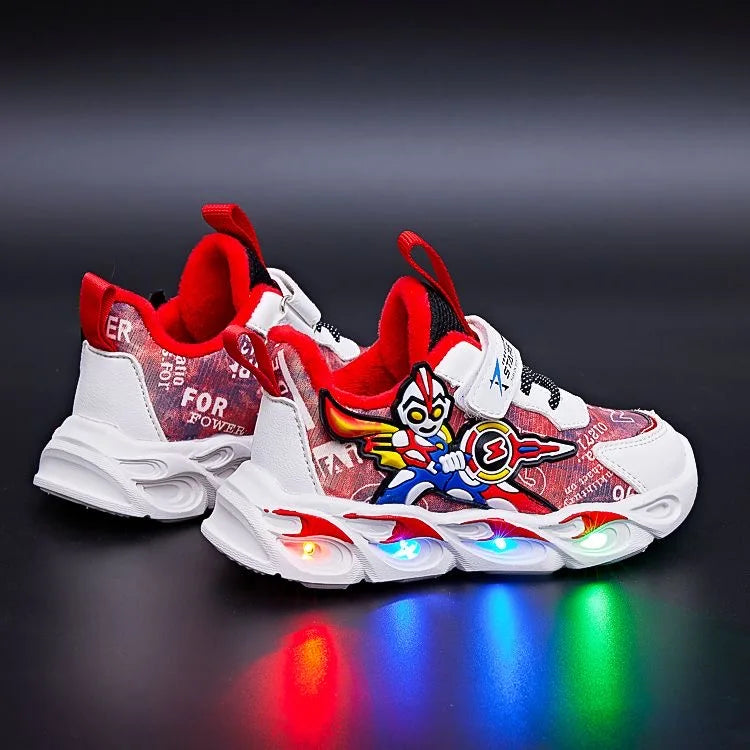 GlowStride Boys' LED Sneakers