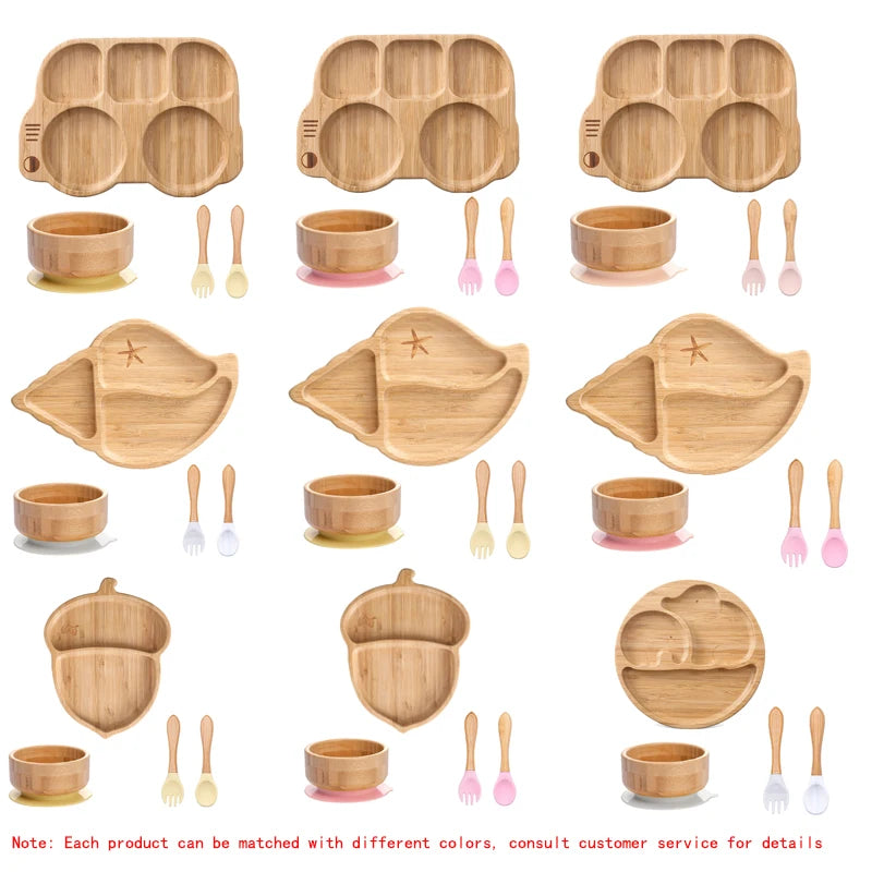 Bamboo Buddies: Safe Feeding 4 piece Dinner Set
