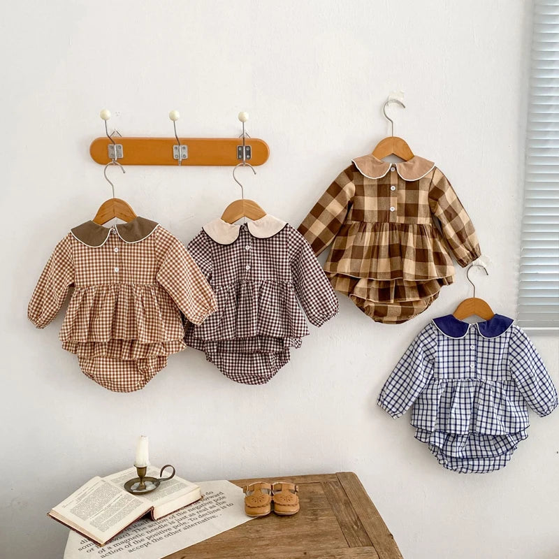 Autumn new 0-3 year old baby Girl clothing  2-piece set
