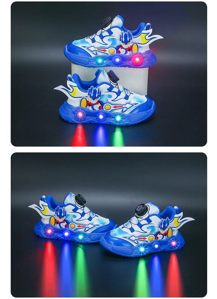 GlowStride Boys' LED Sneakers