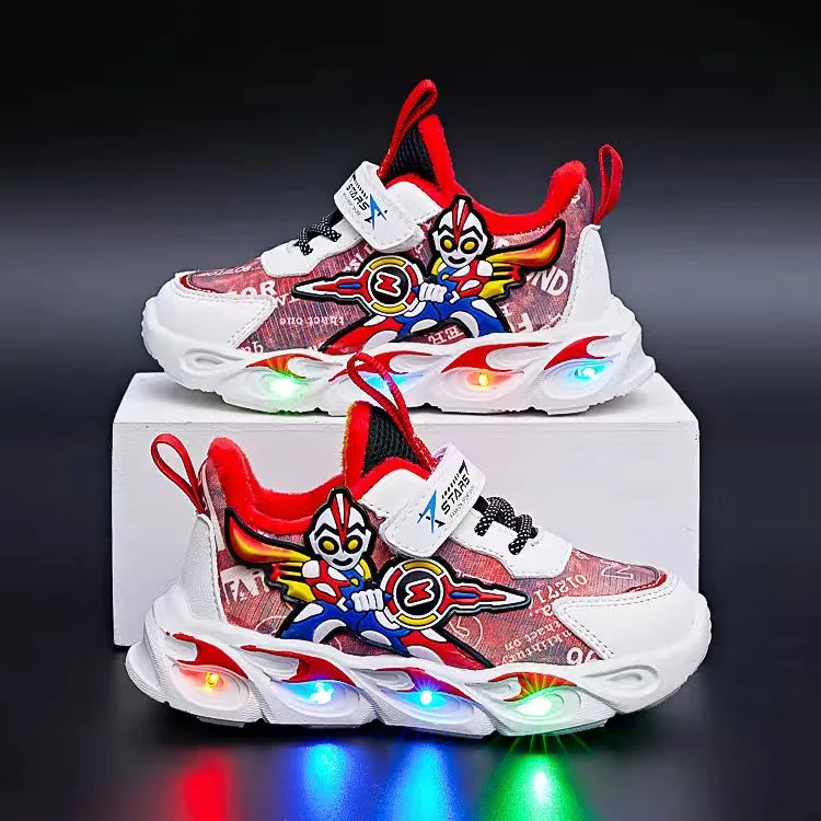 GlowStride Boys' LED Sneakers