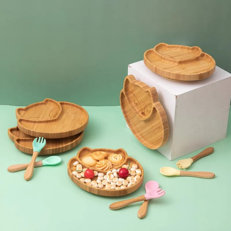 Bamboo Buddies: Safe Feeding 4 piece Dinner Set