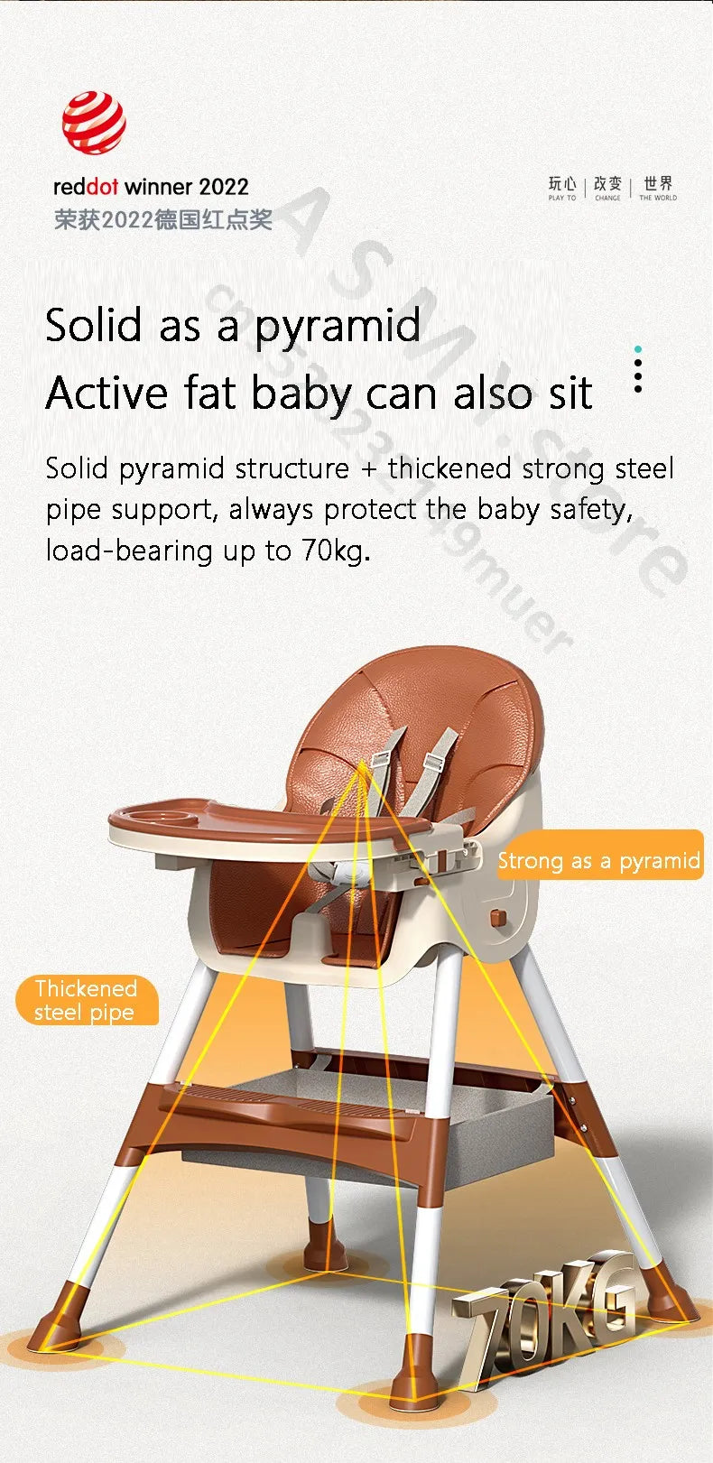Tiny Trinder's baby dining chair