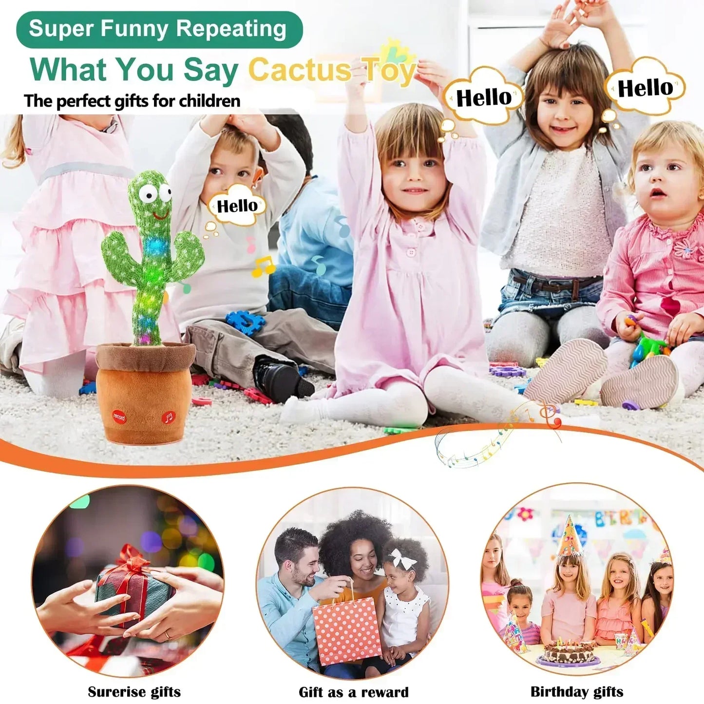 A talking cactus toy for Kids