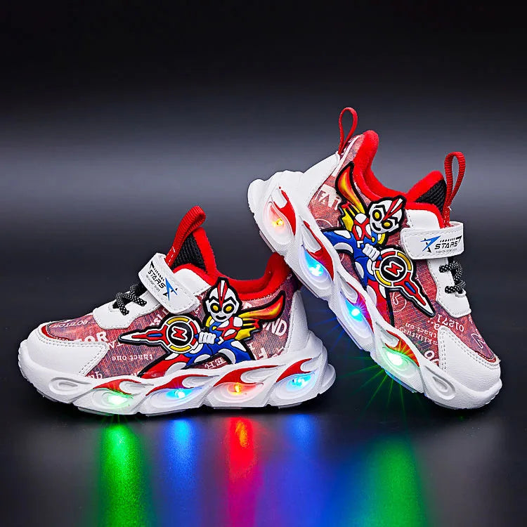 GlowStride Boys' LED Sneakers