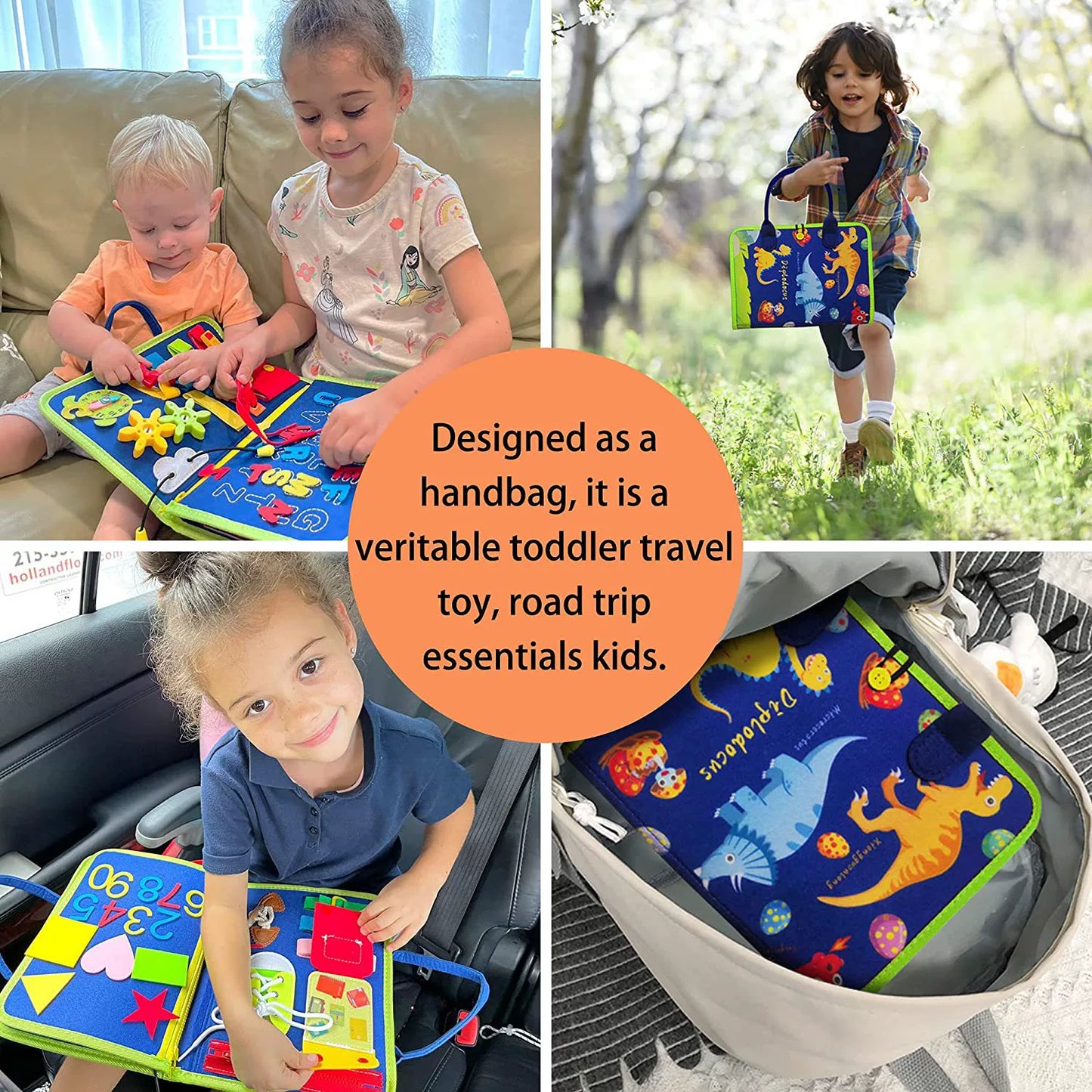 Montessori Export Clothes Toy with Buttons Busy Board