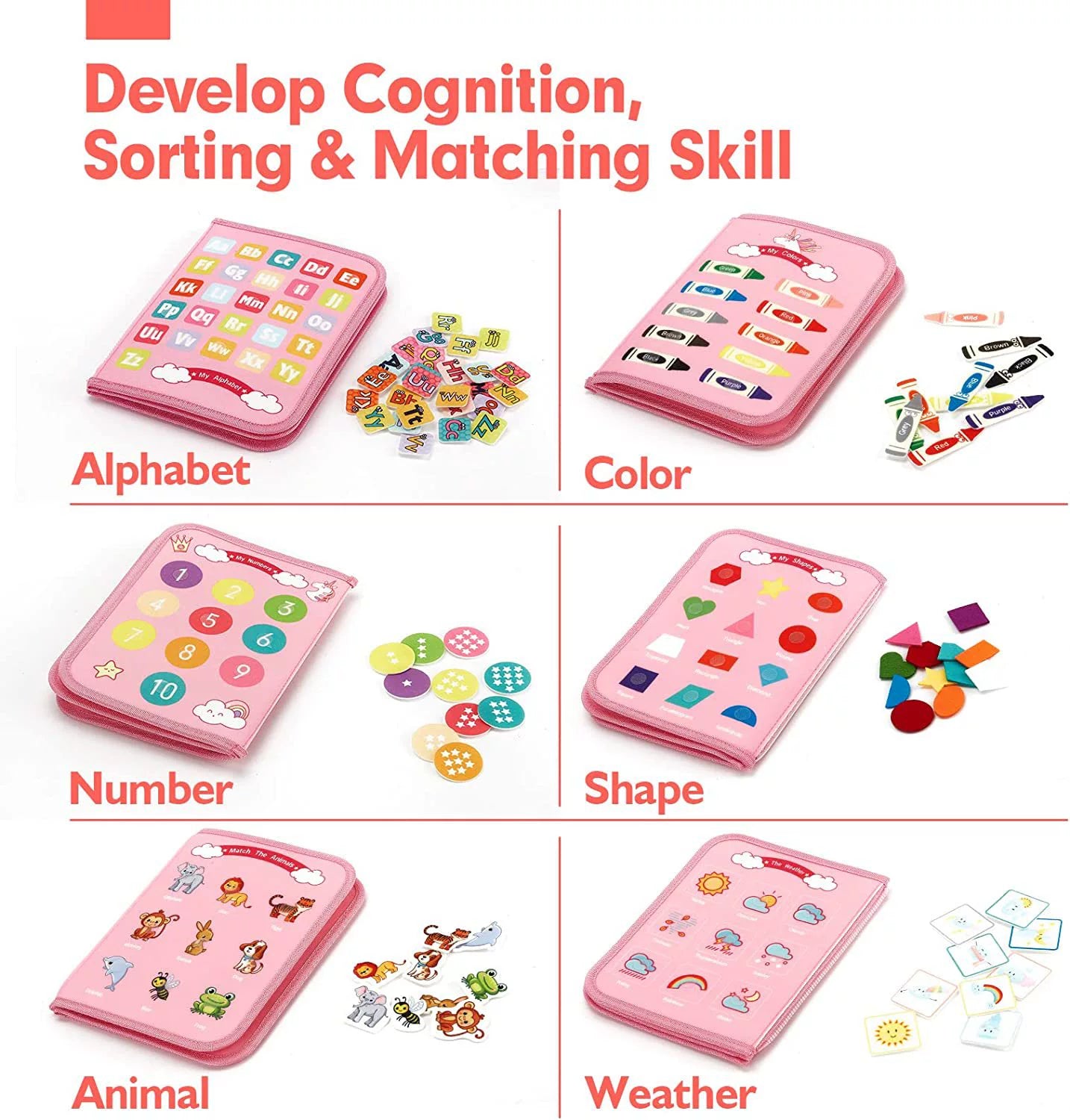 Montessori Export Clothes Toy with Buttons Busy Board