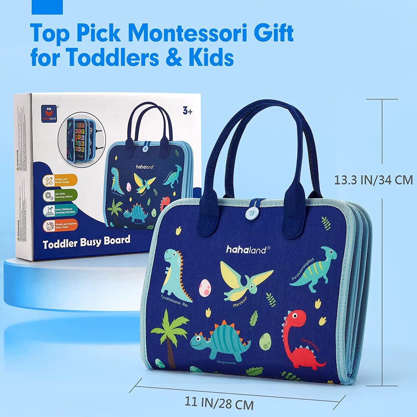 Montessori Export Clothes Toy with Buttons Busy Board