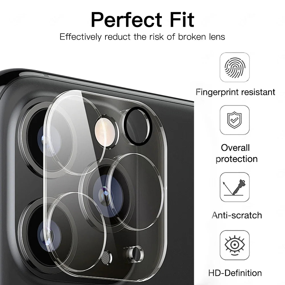 1-5PCS Camera Lens Protector Clear Protection Tempered Glass Lens Films for IPhone 16 ProMax 16 Plus 15 Pro 15 14 Plus 13 Mini
