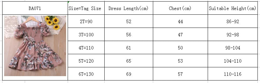 Twirl 'n' Bloom Dress For 2-6 Years