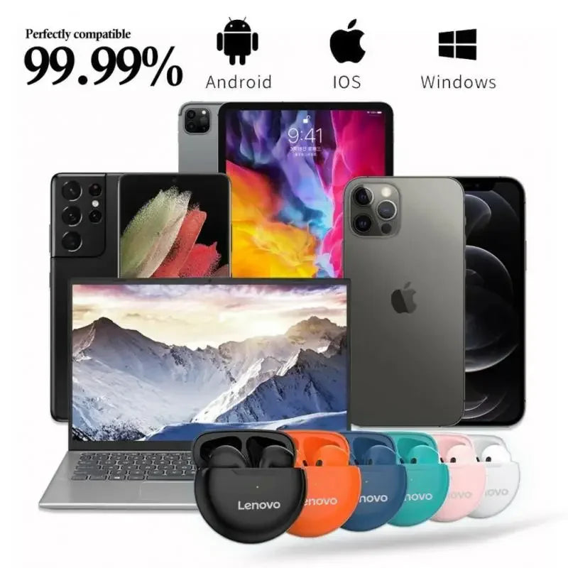 Original Lenovo Air Pro 6 TWS Wireless Bluetooth Earphones Pods Android Apple IPhone