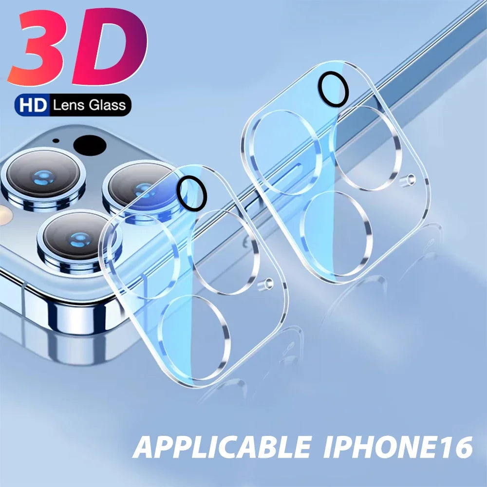 1-5PCS Camera Lens Protector Clear Protection Tempered Glass Lens Films for IPhone 16 ProMax 16 Plus 15 Pro 15 14 Plus 13 Mini