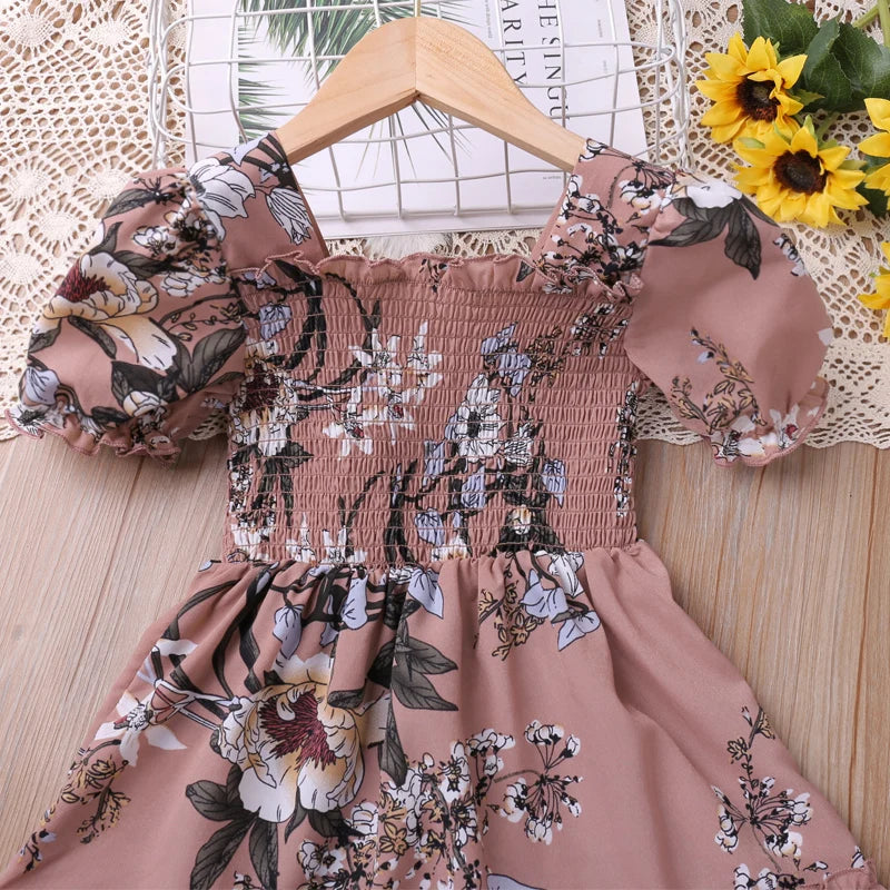 Twirl 'n' Bloom Dress For 2-6 Years