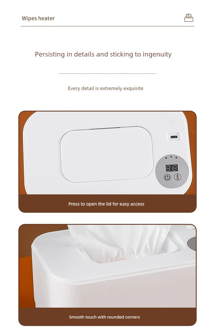 SnuggleWarm USB Baby Wipe Heater with Moisturizing & Constant Temperature