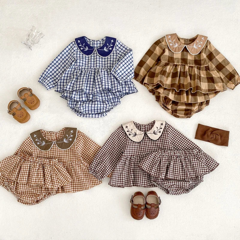 Autumn new 0-3 year old baby Girl clothing  2-piece set