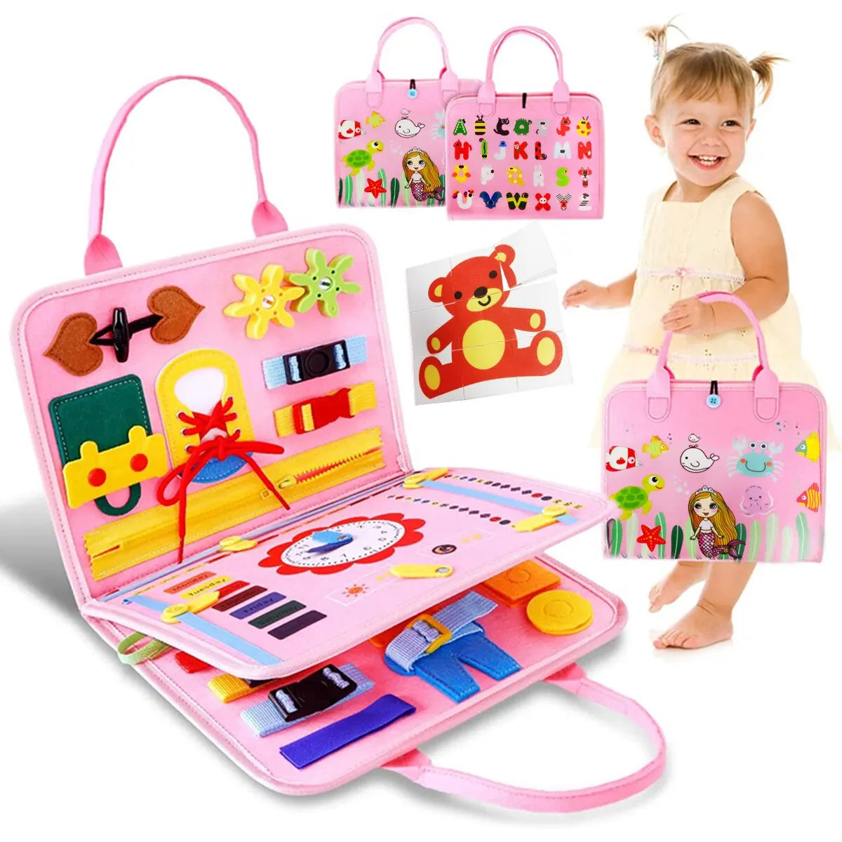 Kids preschool Busy Board Montessori Toys