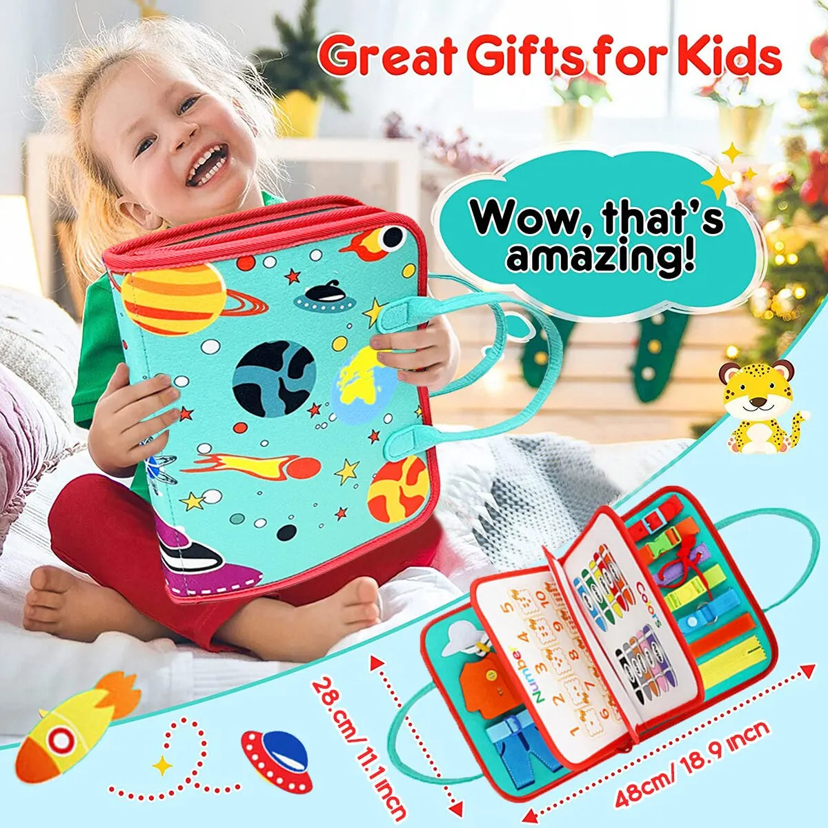 Kids preschool Busy Board Montessori Toys