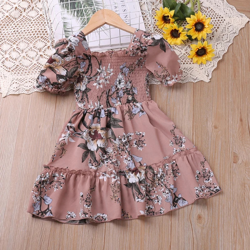 Twirl 'n' Bloom Dress For 2-6 Years