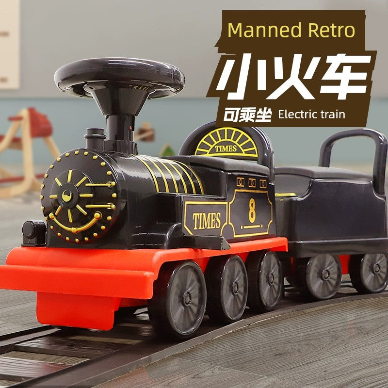 Large 2 Kids Electric 3 Manned Train Can Sit 4 Rail Car 5 Remote-Control Automobile 6-Year-Old Boy Toy Car