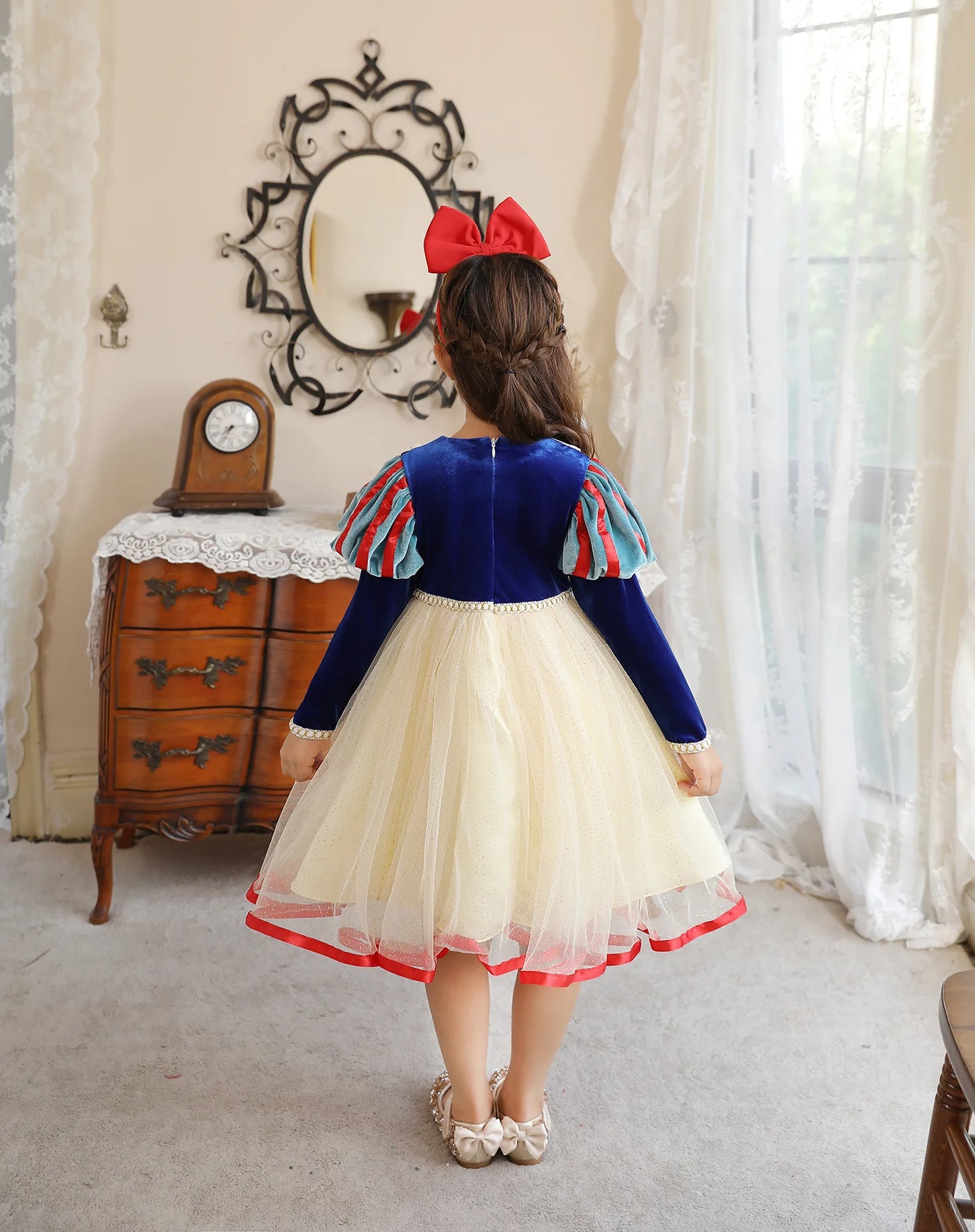 Royal Snow Velvet Princess Gown