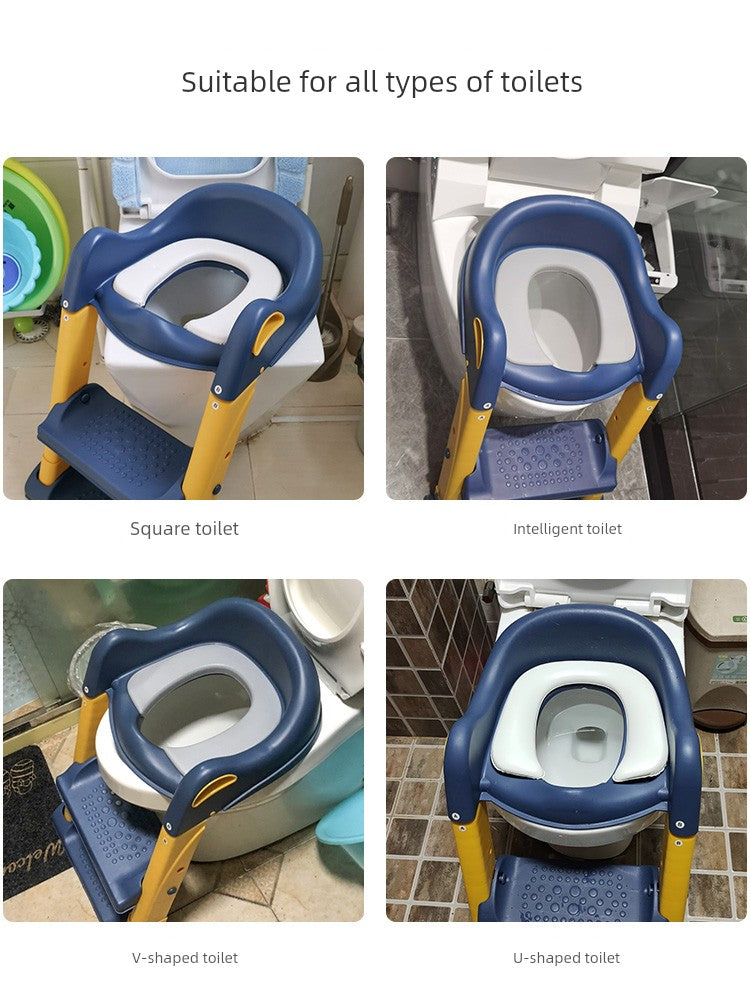 Potty Training Seat with Step Stool Ladder,Befol Potty Training Toilet for Kids Boys Girls,Toddlers-Comfortable Safe Potty Seat with Anti-Slip Pads Ladder