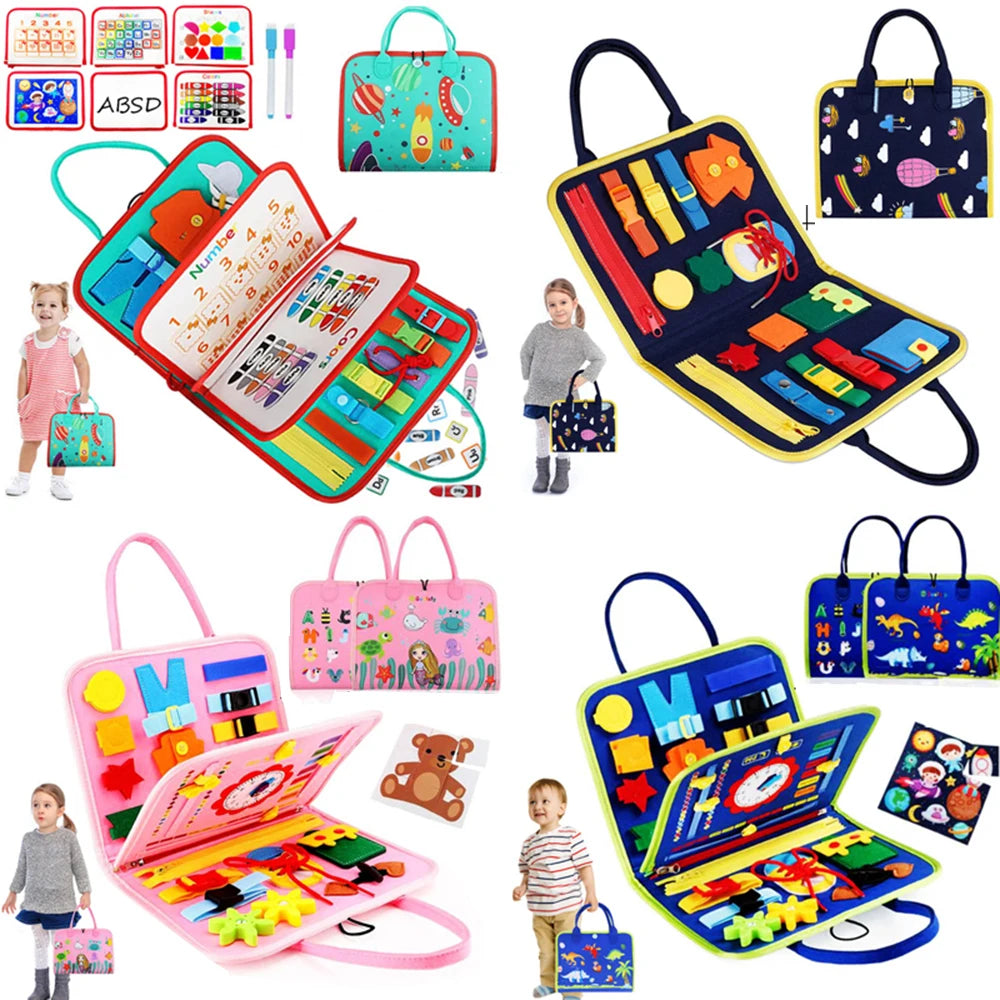 Kids preschool Busy Board Montessori Toys
