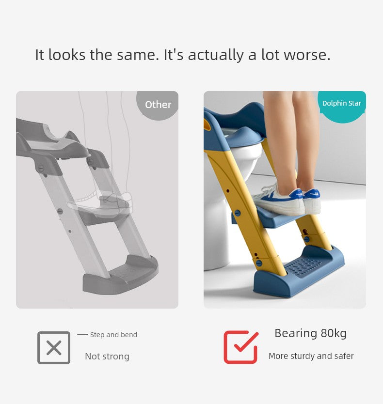 Potty Training Seat with Step Stool Ladder,Befol Potty Training Toilet for Kids Boys Girls,Toddlers-Comfortable Safe Potty Seat with Anti-Slip Pads Ladder