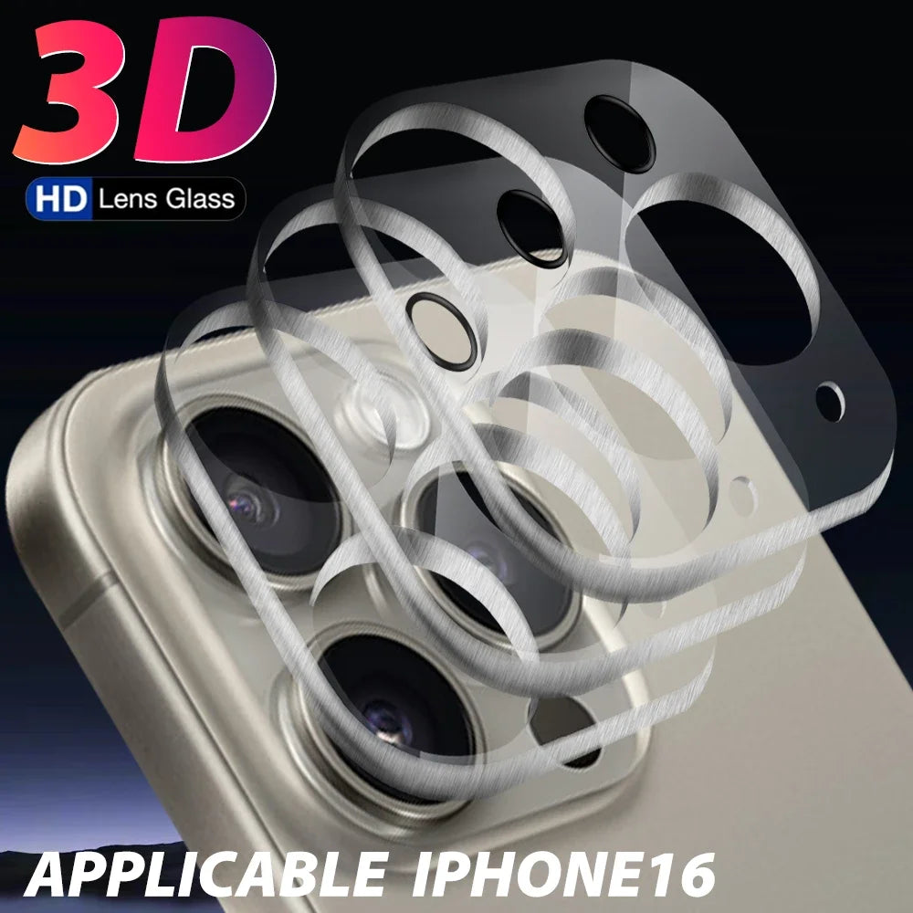 1-5PCS Camera Lens Protector Clear Protection Tempered Glass Lens Films for IPhone 16 ProMax 16 Plus 15 Pro 15 14 Plus 13 Mini
