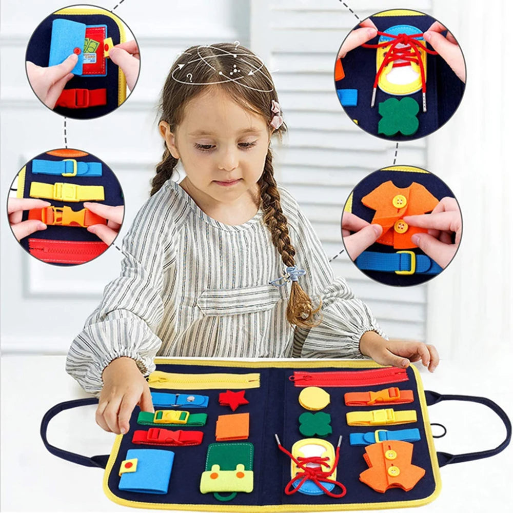 Kids preschool Busy Board Montessori Toys
