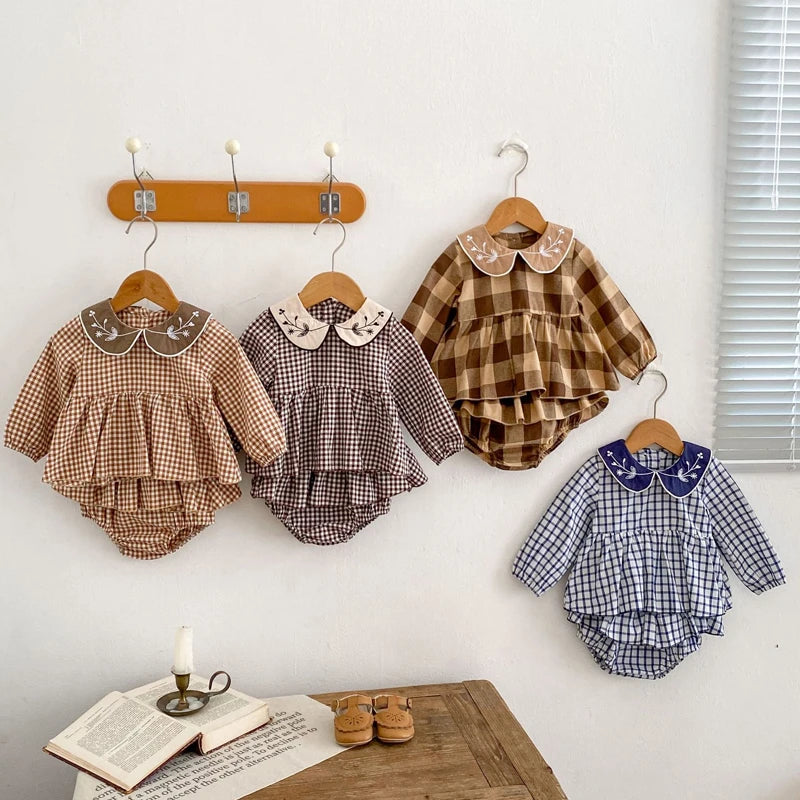 Autumn new 0-3 year old baby Girl clothing  2-piece set