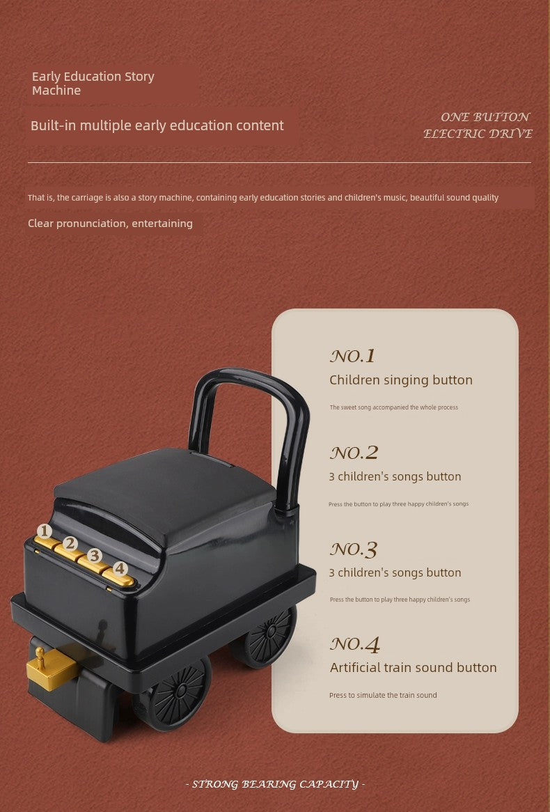 Large 2 Kids Electric 3 Manned Train Can Sit 4 Rail Car 5 Remote-Control Automobile 6-Year-Old Boy Toy Car