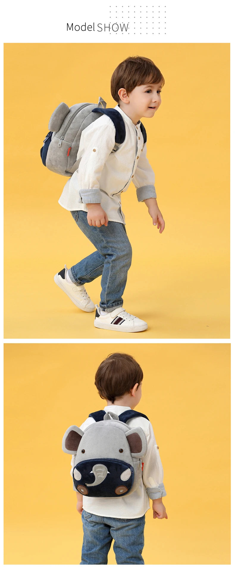 Cartoon cute  backpack boy girl school backpack outing leisure bag