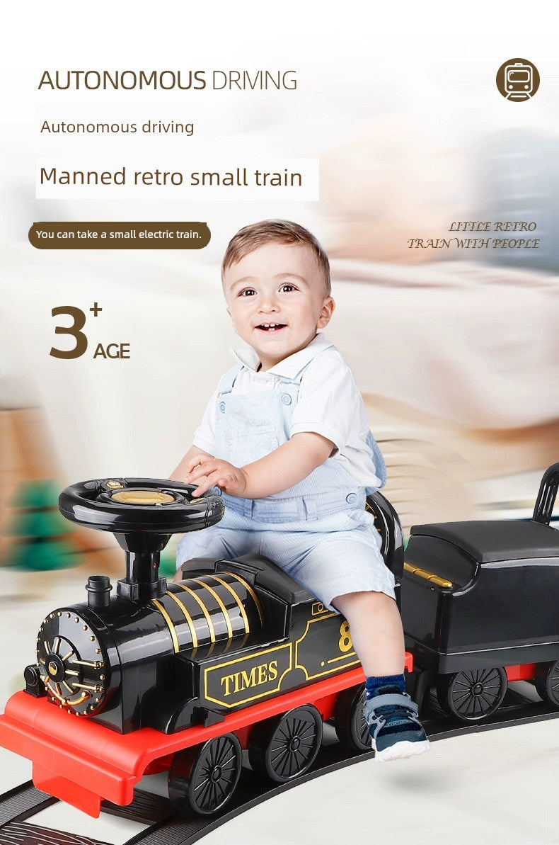 Large 2 Kids Electric 3 Manned Train Can Sit 4 Rail Car 5 Remote-Control Automobile 6-Year-Old Boy Toy Car