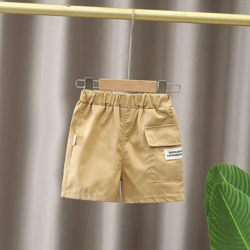 Boys T-shirt Shorts Summer Cotton Short sleeve fashion Suit2PCS