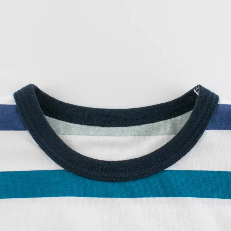 Boys Striped Short Sleeve  T-Shirt