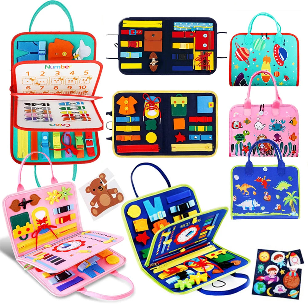 Kids preschool Busy Board Montessori Toys