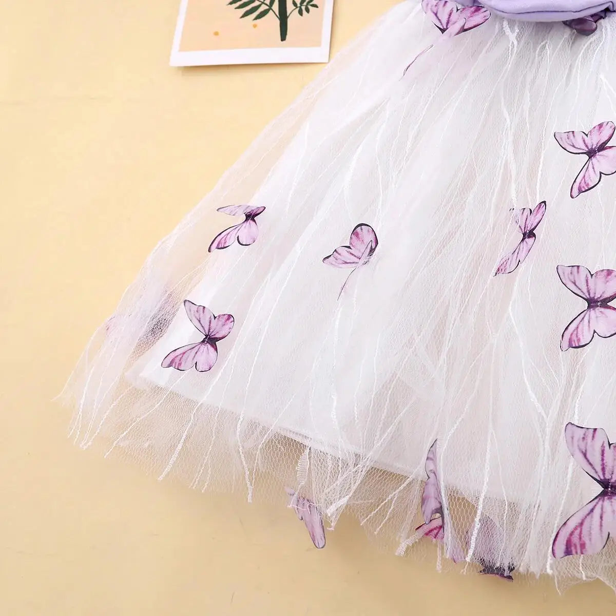 Tiny Butterfly Party Dress 1-5 Years Kids Girl