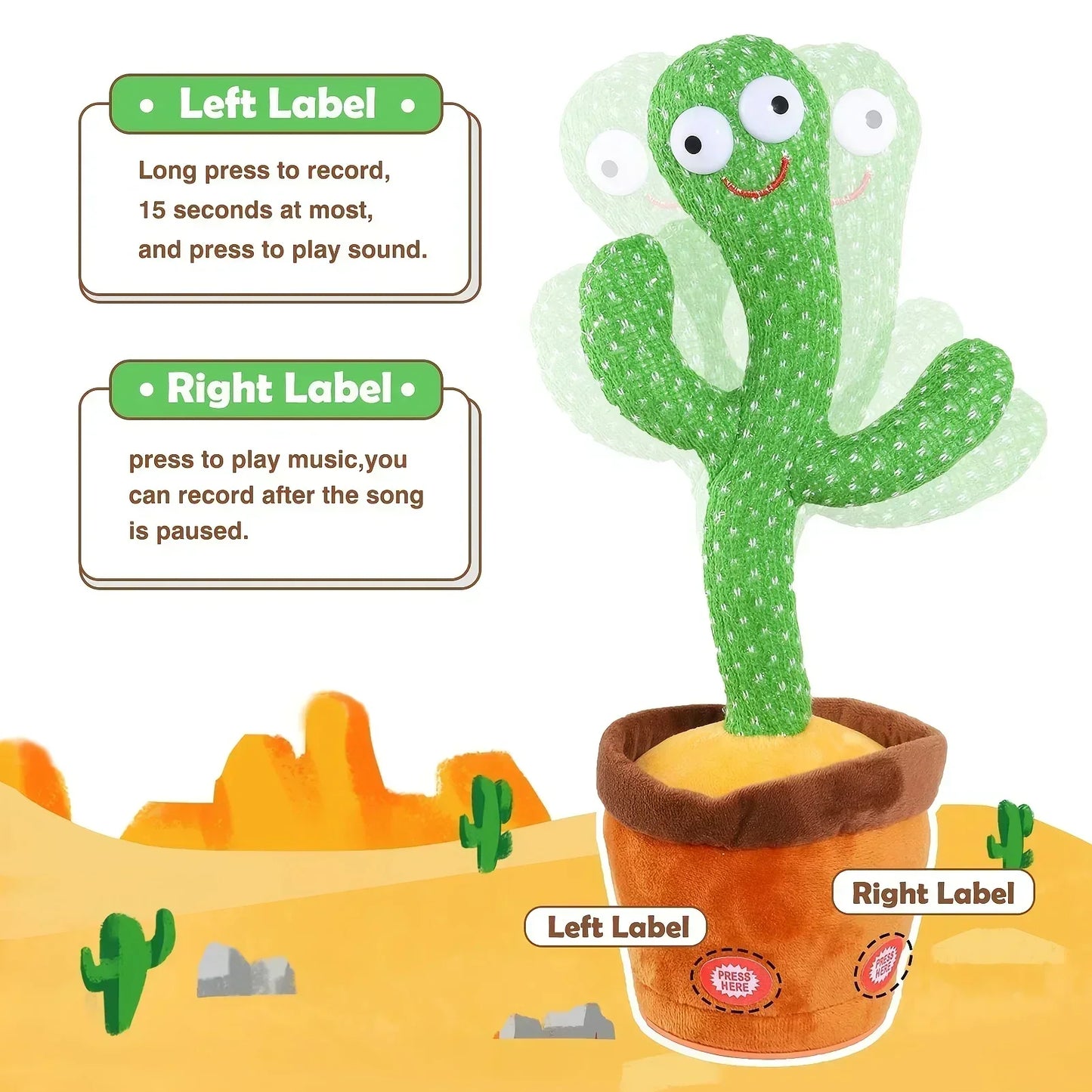 A talking cactus toy for Kids
